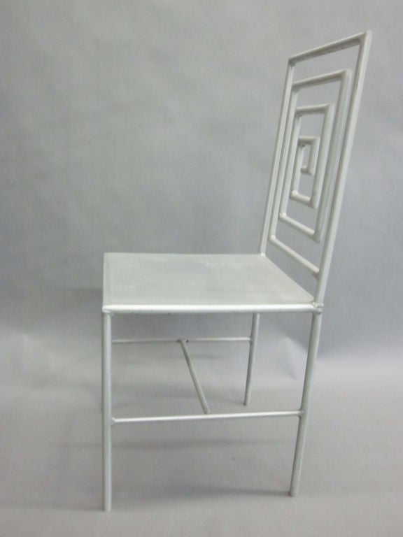 Late 20th Century Artist Made Aluminum Desk / Side Chair by Jose Pascual  In Good Condition For Sale In New York, NY