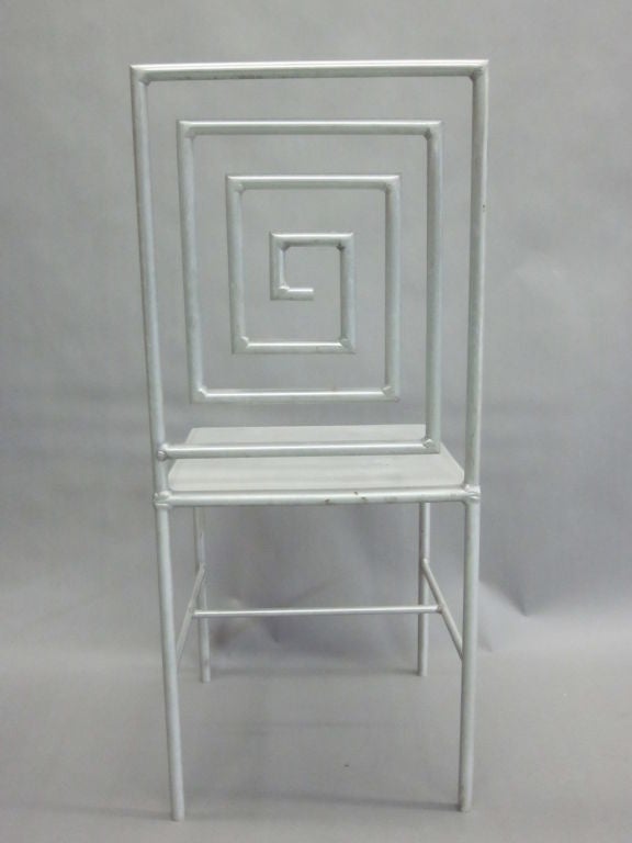 Late 20th Century Artist Made Aluminum Desk / Side Chair by Jose Pascual  For Sale 1