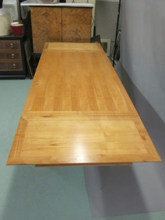 Mid-20th Century French Mid-Century Modern Neoclassical Dining Table by Andre Arbus, Paris, 1949 For Sale