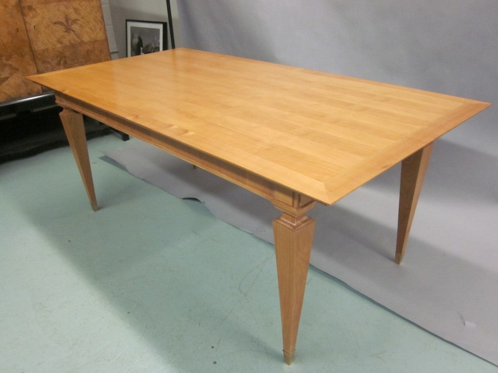 French Mid-Century Modern Neoclassical Dining Table by Andre Arbus, Paris, 1949 For Sale 1