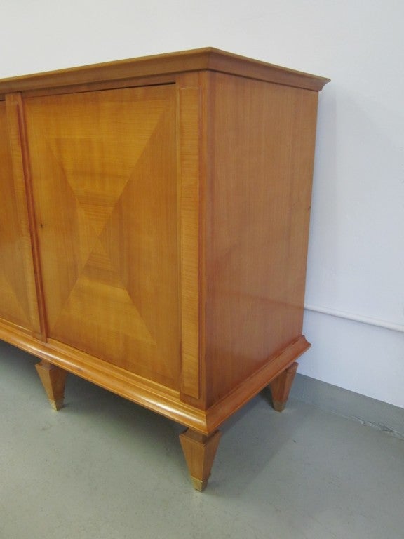 Brass Important Modern Neoclassical Sideboard by André Arbus, France, 1949