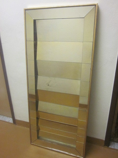 Modern Two Large French Midcentury Venetian Style Mirrors in the Style of Serge Roche For Sale