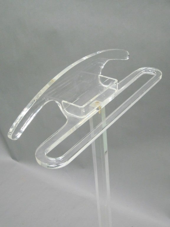 Two French Mid-Century Modern Lucite Valets / Coat Stands, 1970 For Sale 1