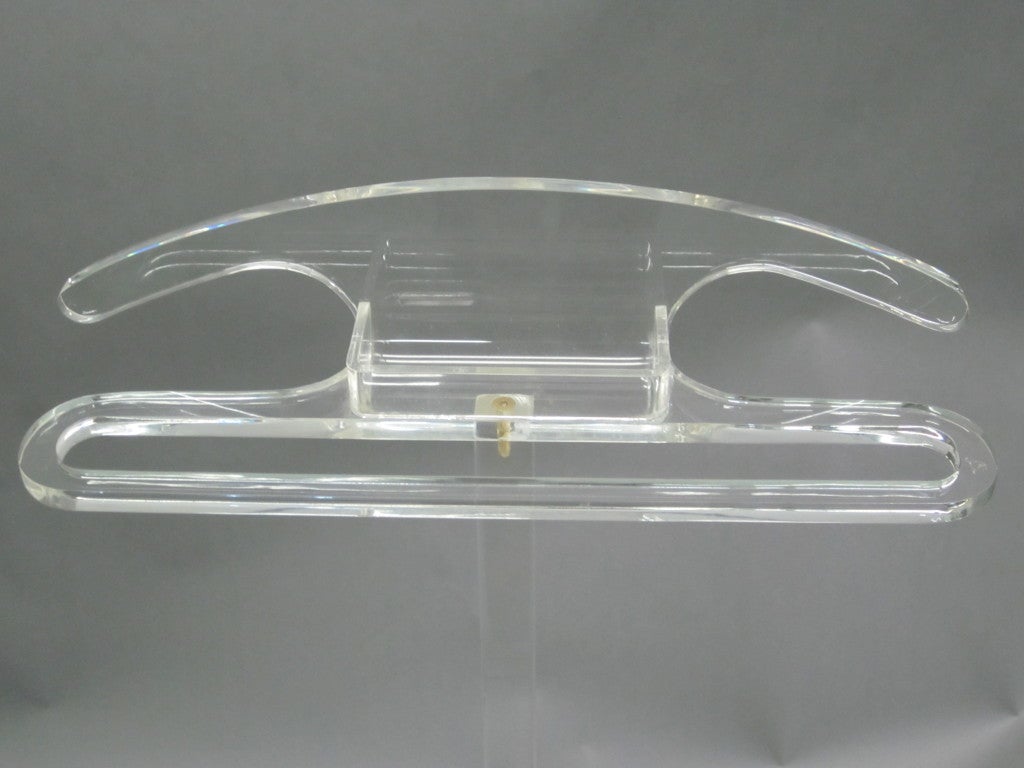 Two French Mid-Century Modern Lucite Valets / Coat Stands, 1970 For Sale 2