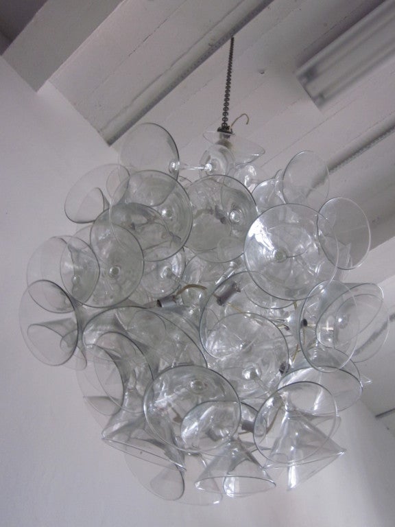 martini glass light fixture