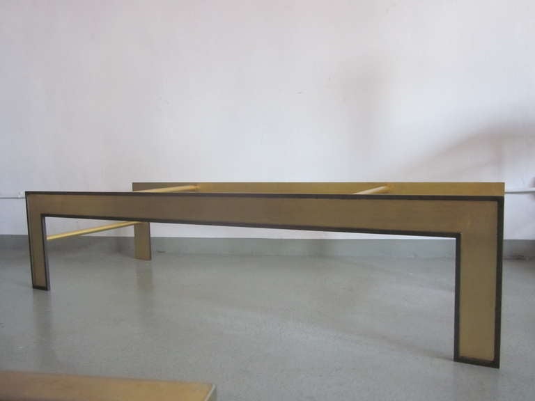 20th Century Large French Mid-Century Style Coffee Table from a Design by Marc Duplantier For Sale