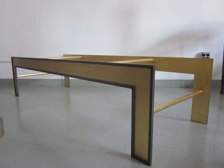 Iron Large French Mid-Century Style Coffee Table from a Design by Marc Duplantier For Sale