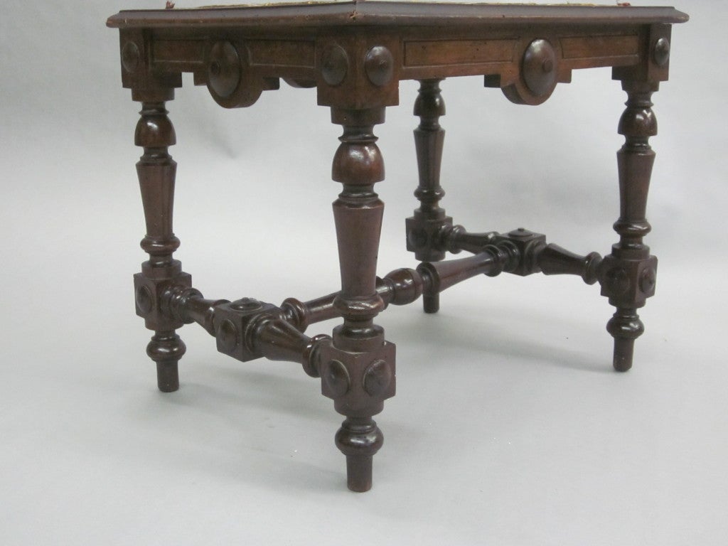 A captivating pair of Italian Modern Neoclassical hand-carved wood stools or benches. 

Top (not-shown) was leather but can be re-designed to suit taste.