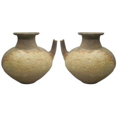 Two Ancient Khmer Tribal Urns / Amphoras