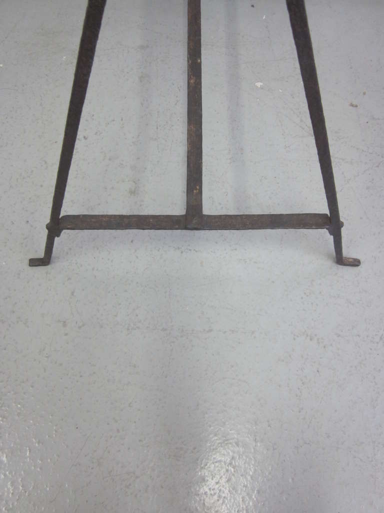 French Hammered Iron Desk/ Sofa Table Base, Giacometti & Jean-Michel Frank, 1930 In Good Condition In New York, NY