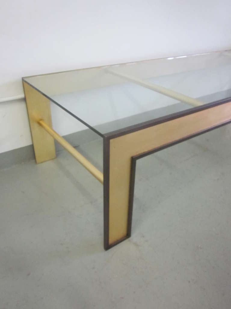 Large French Mid-Century Style Coffee Table from a Design by Marc Duplantier For Sale 4