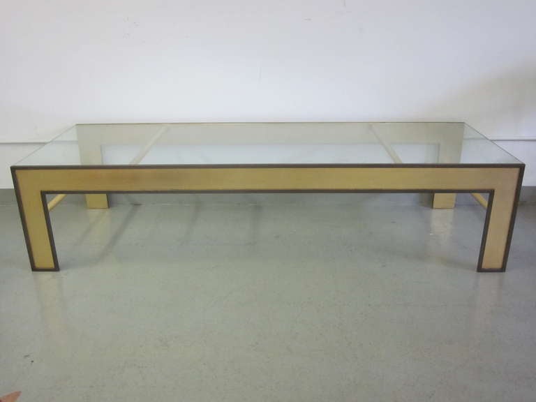 Modern Large French Mid-Century Style Coffee Table from a Design by Marc Duplantier For Sale