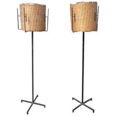 Pair of French Floor Lamps by Disderot 10