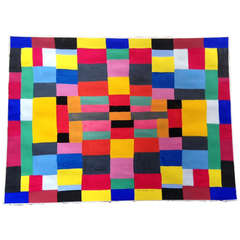 Due dipinti di astrazione geometrica di Jeff Hudson