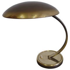 German Mid-Century Modern Solid Brass Articulating 'Bauhaus' Desk Lamp 
