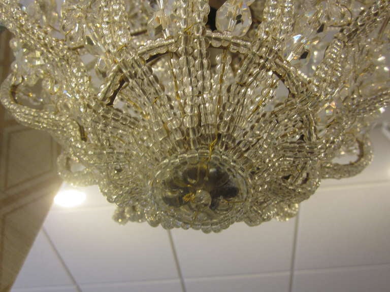 Two Italian Modern Neoclassical Crystal Pendants or Chandeliers 2