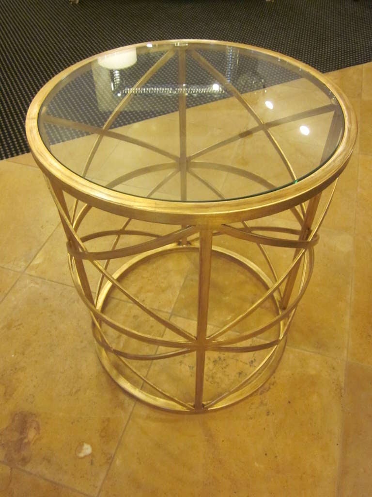 Two Italian Gilt Iron End Tables / Consoles In Excellent Condition In New York, NY