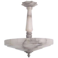 Italian Modern Neoclassical Alabaster Pendant or Chandelier 12