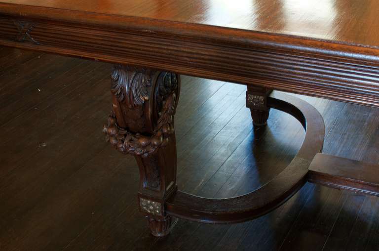 Belle Époque Large French Carved 'Belle Epoque' Dining Table