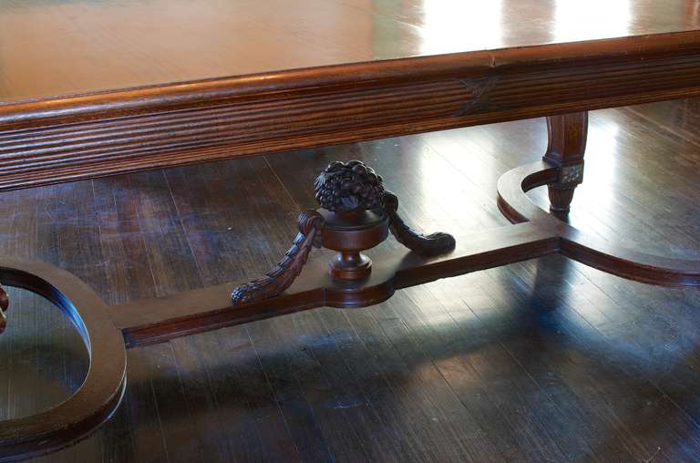 Large French Carved 'Belle Epoque' Dining Table In Good Condition In New York, NY