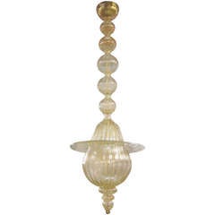 Large Murano 'Doge' Chandelier / Pendant Attributed to Venini
