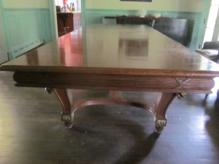 Large French Carved 'Belle Epoque' Dining Table 1