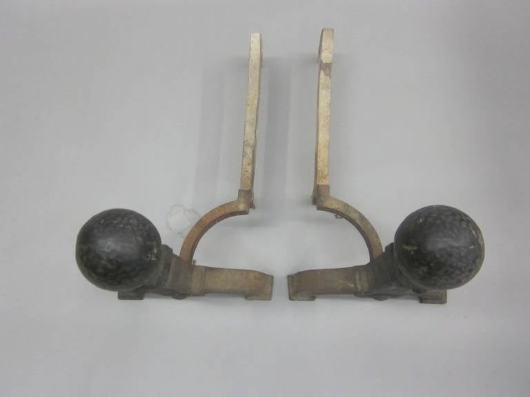 Pair of French, 1930s, Andirons