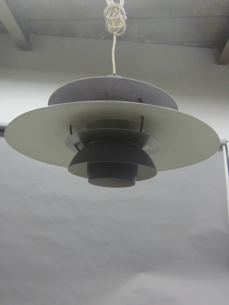 Metal Danish Mid-Century Modern PH 4/5 Pendant by Poul Henningsen for Louis Paulsen