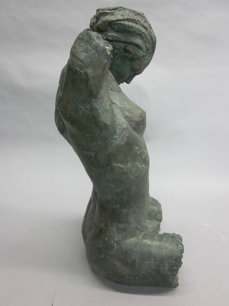 Belgian 'Femme Nue' Modern Neoclassical Sculpture by Willy Kreitz, 1930
