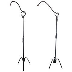 Pair of French Floor Lamps in the style of Jacques Adnet 9