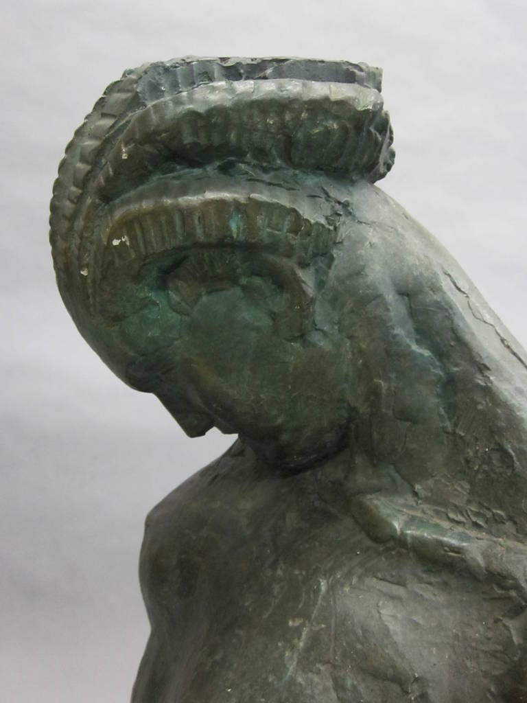 'Femme Nue' Modern Neoclassical Sculpture by Willy Kreitz, 1930 2