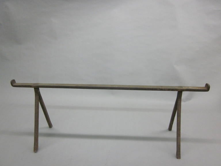 Mid-20th Century French, 1930s Modern Neoclassical Cocktail Table Base in the Style of Giacometti