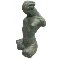Sculpture néoclassique moderne Femme Nue de Willy Kreitz, 1930