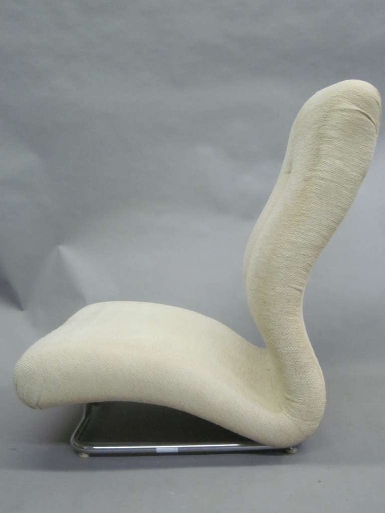20ième siècle Paire rare de fauteuils de salon italiens modernes du milieu du siècle / de l'ère spatiale par IPE en vente