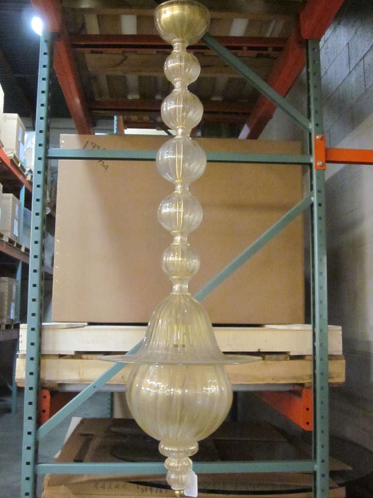 Large Murano 'Doge' Chandelier / Pendant Attributed to Venini