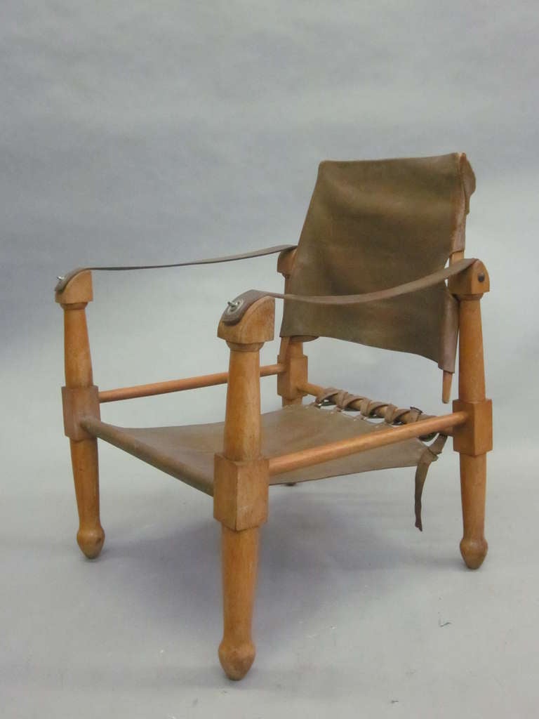 Leather Pair French Mid-Century' Modern Neoclassical Armchairs Attr. Jean-Charles Moreux For Sale