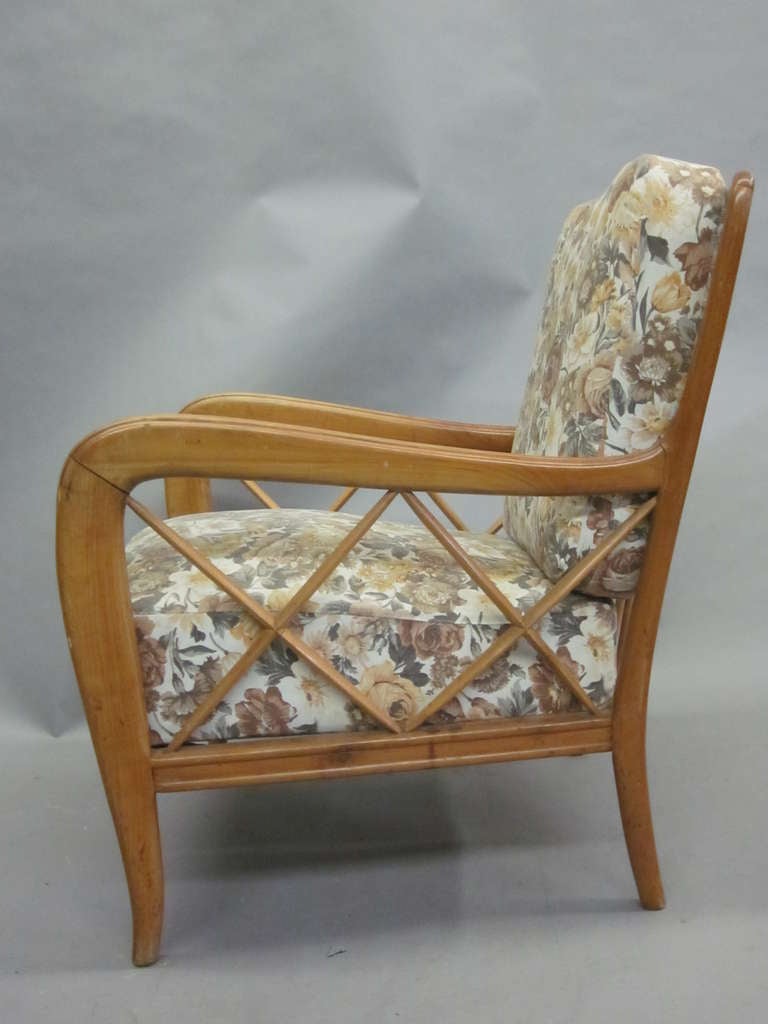 Pair of Armchairs Attributed to Paolo Buffa In Good Condition In New York, NY