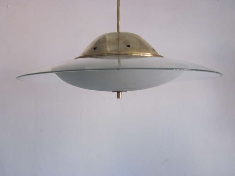 Mid-20th Century Chandelier by Pietro Chiesa for Fontana Arte