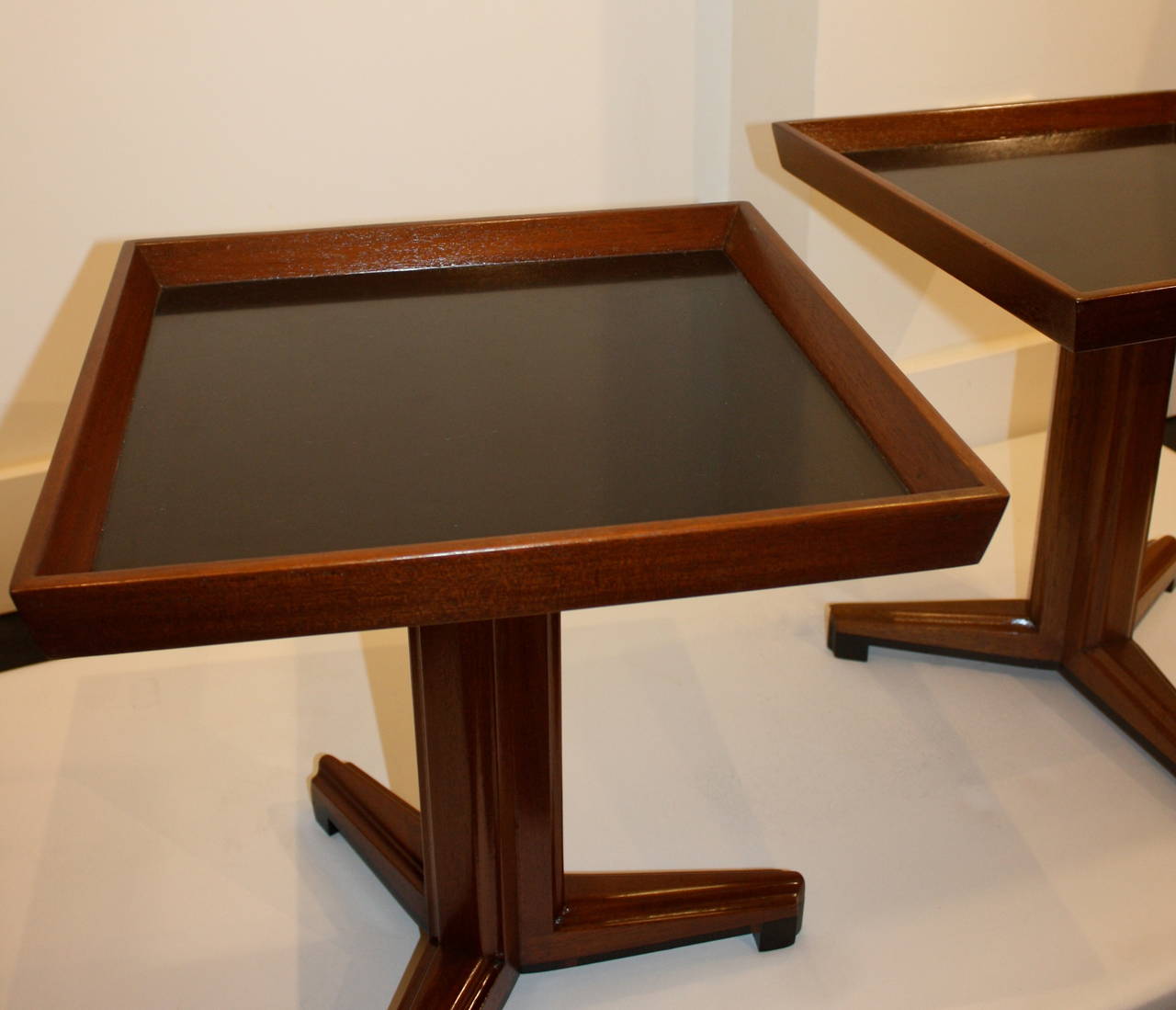 North American Janus Tripod Side tables by Edward Wormley