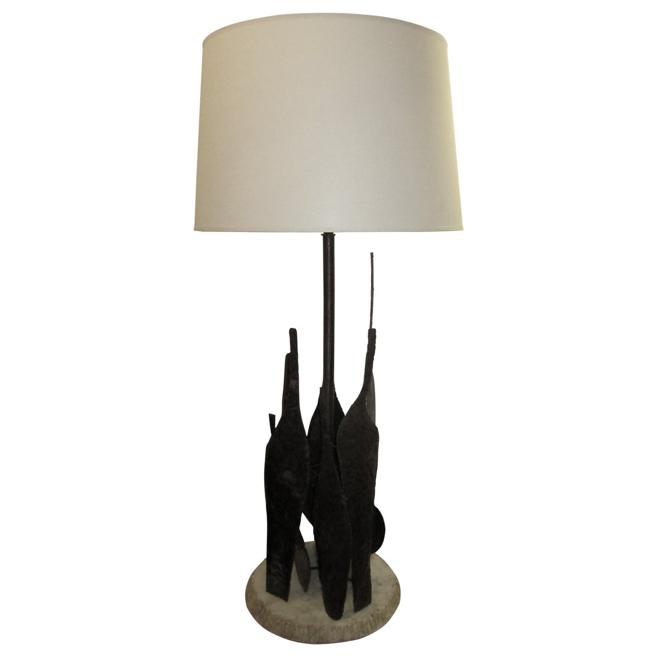 Sculptural Table Lamp by Fantoni For Sale