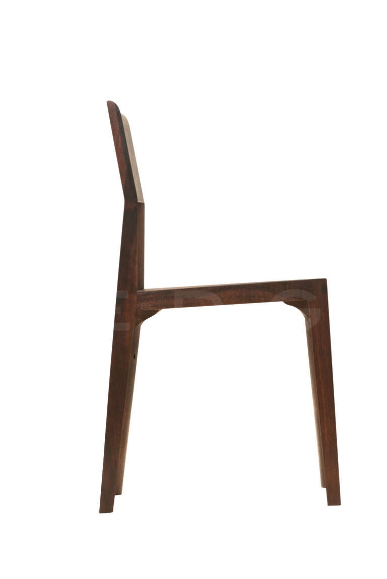 American Christopher Kurtz Quarter Round Dining Chair For Sale