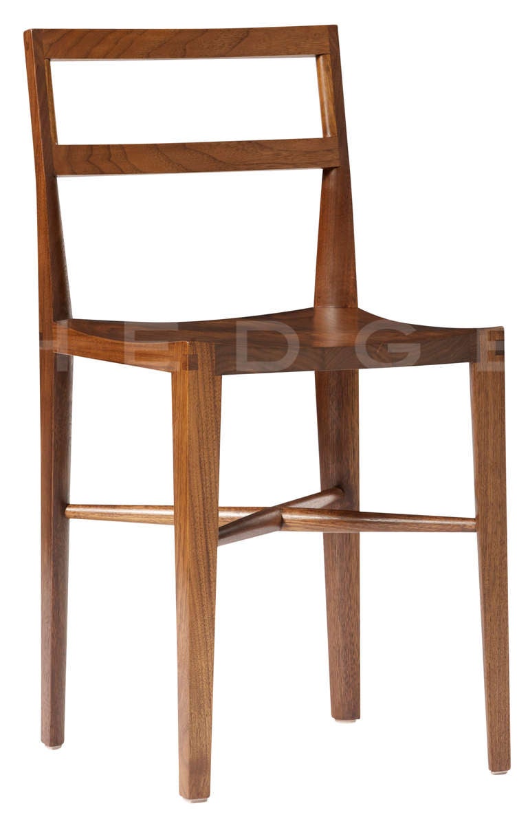 Hand-made chair by Christopher Kurtz (b. 1975).
Shown in walnut; available in a variety of woods and finishes.