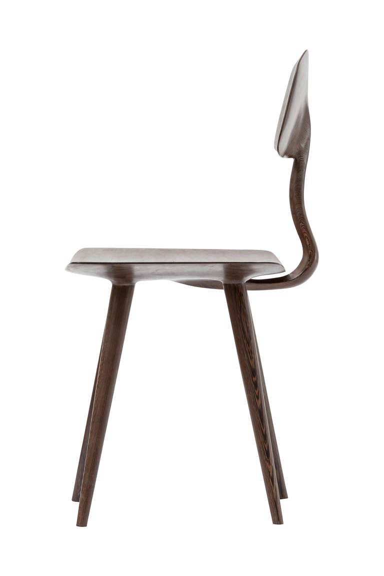Wengé wood side chair by Michael Boyd (b. 1960).