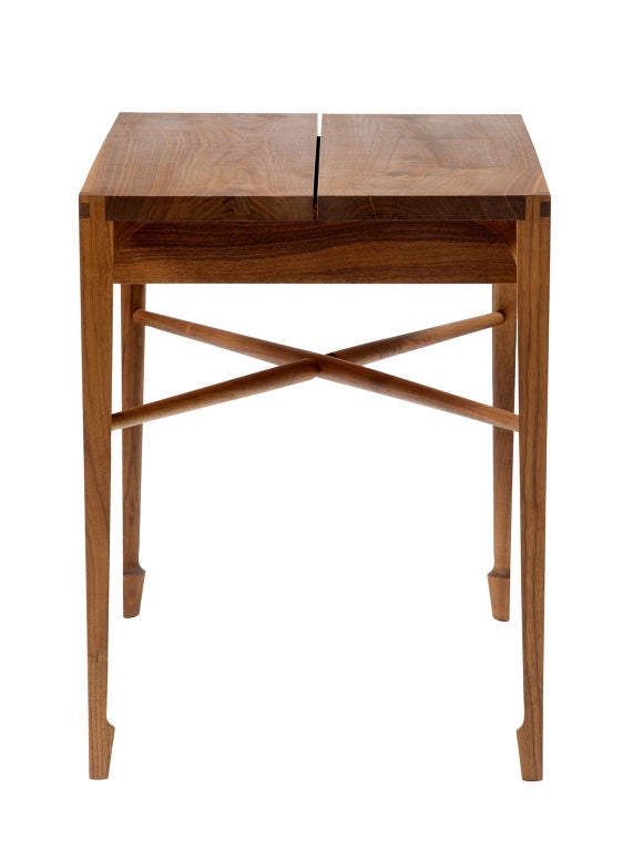 Christopher Kurtz Quarter Round Side Table In Excellent Condition For Sale In San Francisco, CA