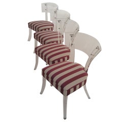 Set of 4 Lucite chairs