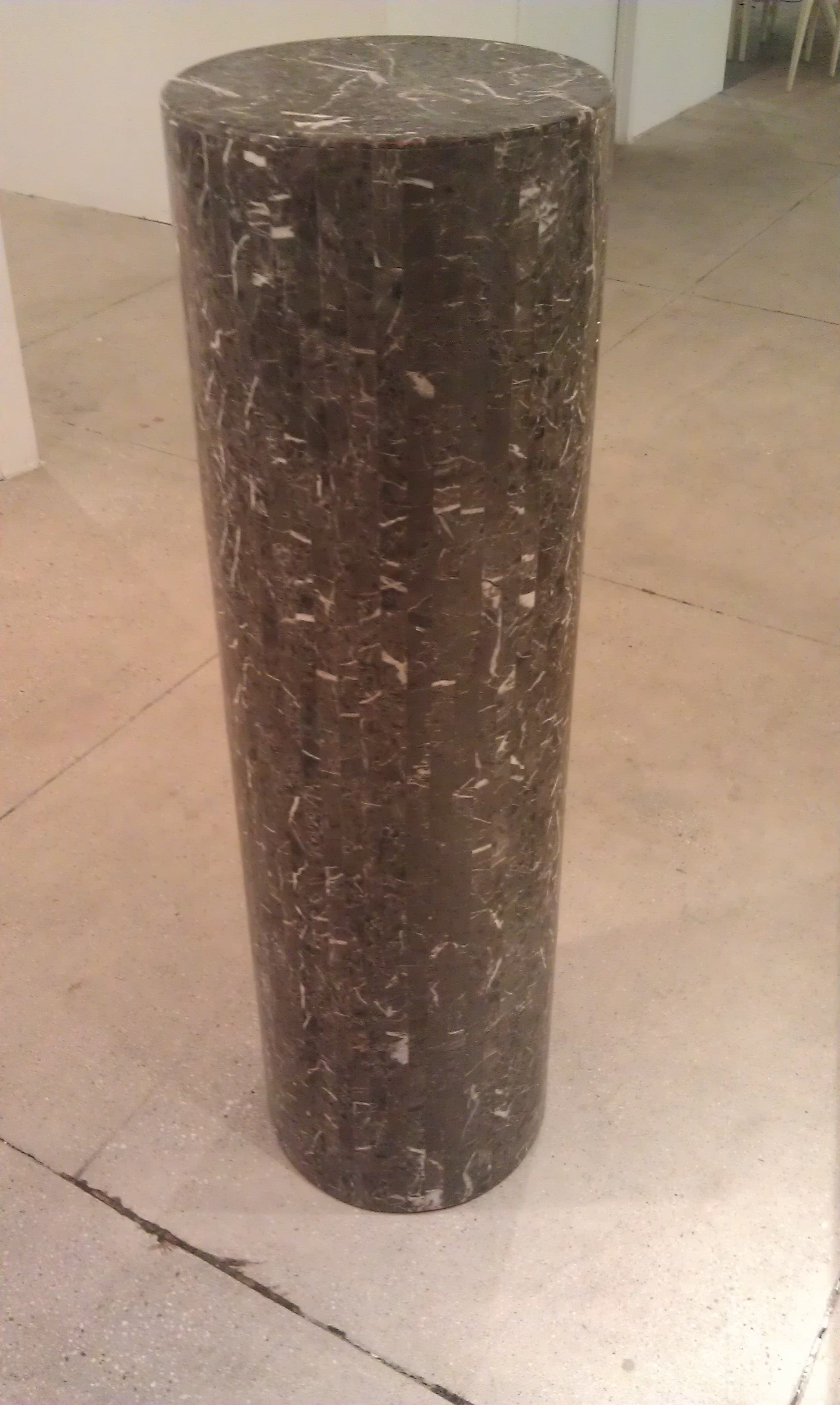 Tessellated Marble Pedestal by Maitland Smith