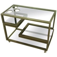 steel bar cart