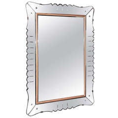 Italian 50's Mirror By Osvaldo Borsani