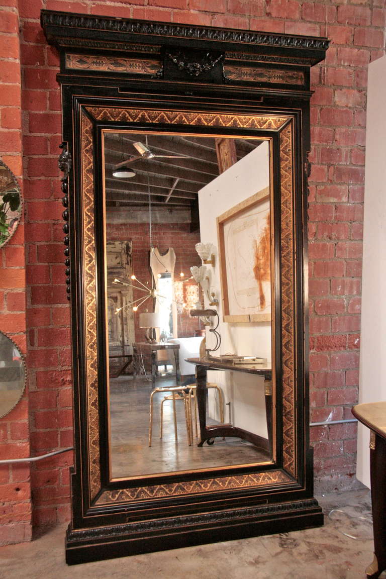 Not one but two carved and painted mahogany 19th century Italian mirrors!!! Grab this pair for your palatial mansion, villa, casa, home, or whatever you may call your humble abode.
 
Sold separately.