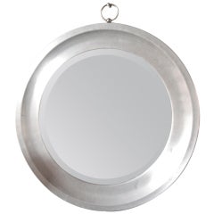 Retro Round Steel Mirror by Sergio Mazza